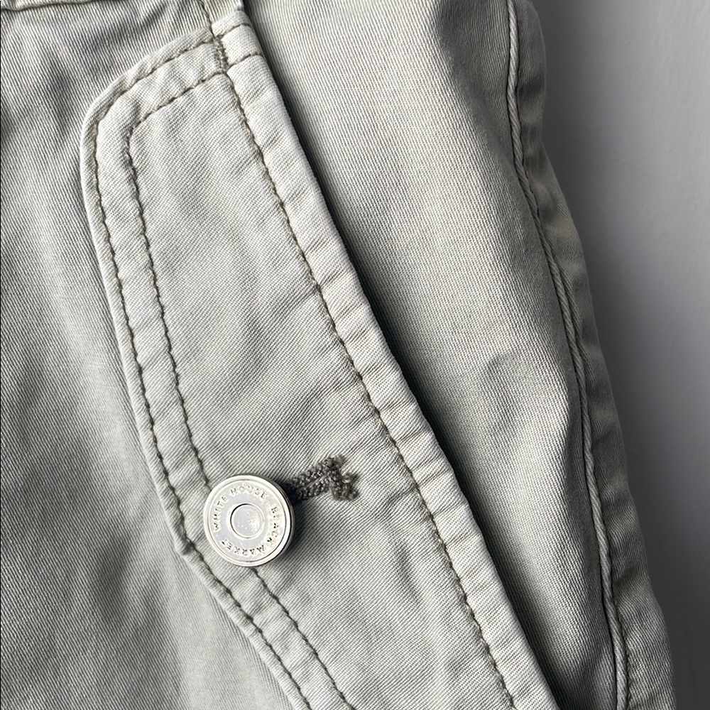White House Black Market Tan Cargo Jumpsuit Relaxed Fit - Picture 3 of 10